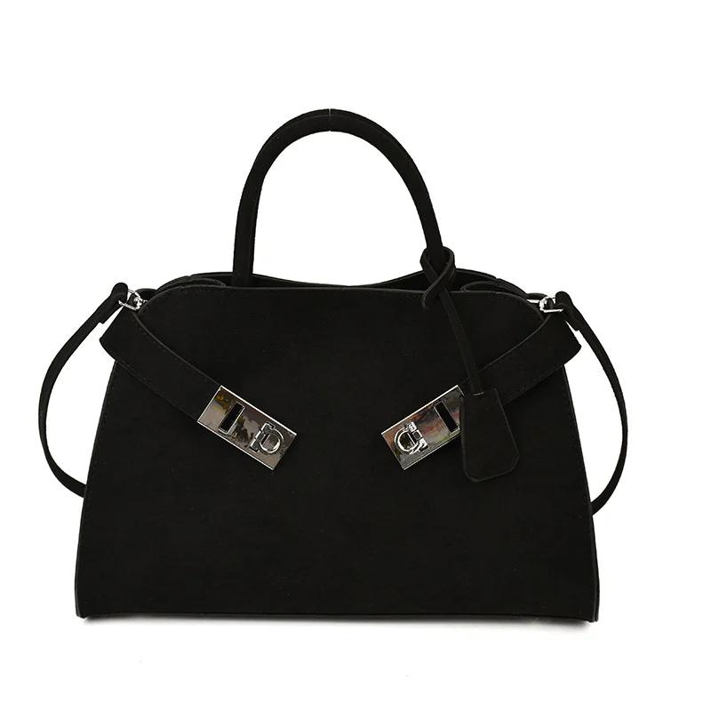 Sac fourre-tout en daim pour femme, nouveau sac à bandoulière tendance de grande capacité, sac à mai