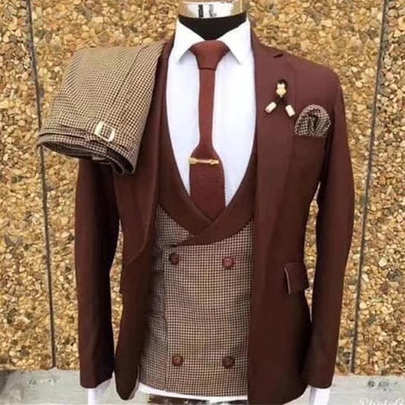 Costumes de smoking décontractés élégants pour hommes, smoking chic pour marié, veste mince pour la