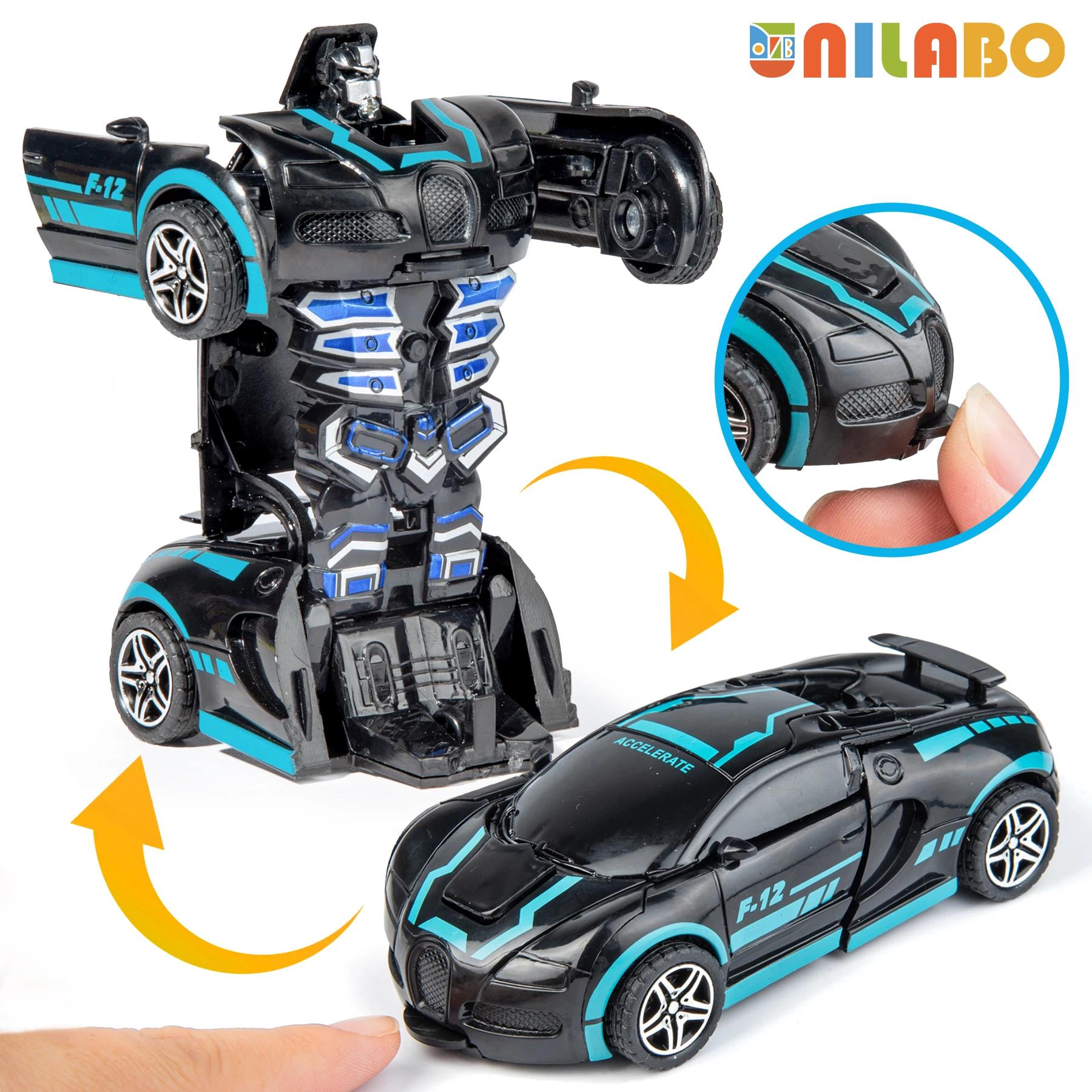 Jouets de voiture de sport Robot Transformable, sans piles, cadeau éducatif pour enfants, modèle de