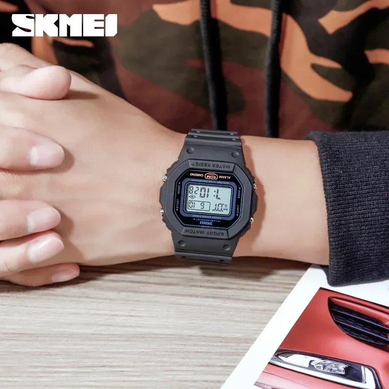 SKMEI 1628 luxe numérique hommes montres sport étanche électronique hommes montres militaire rétro-é