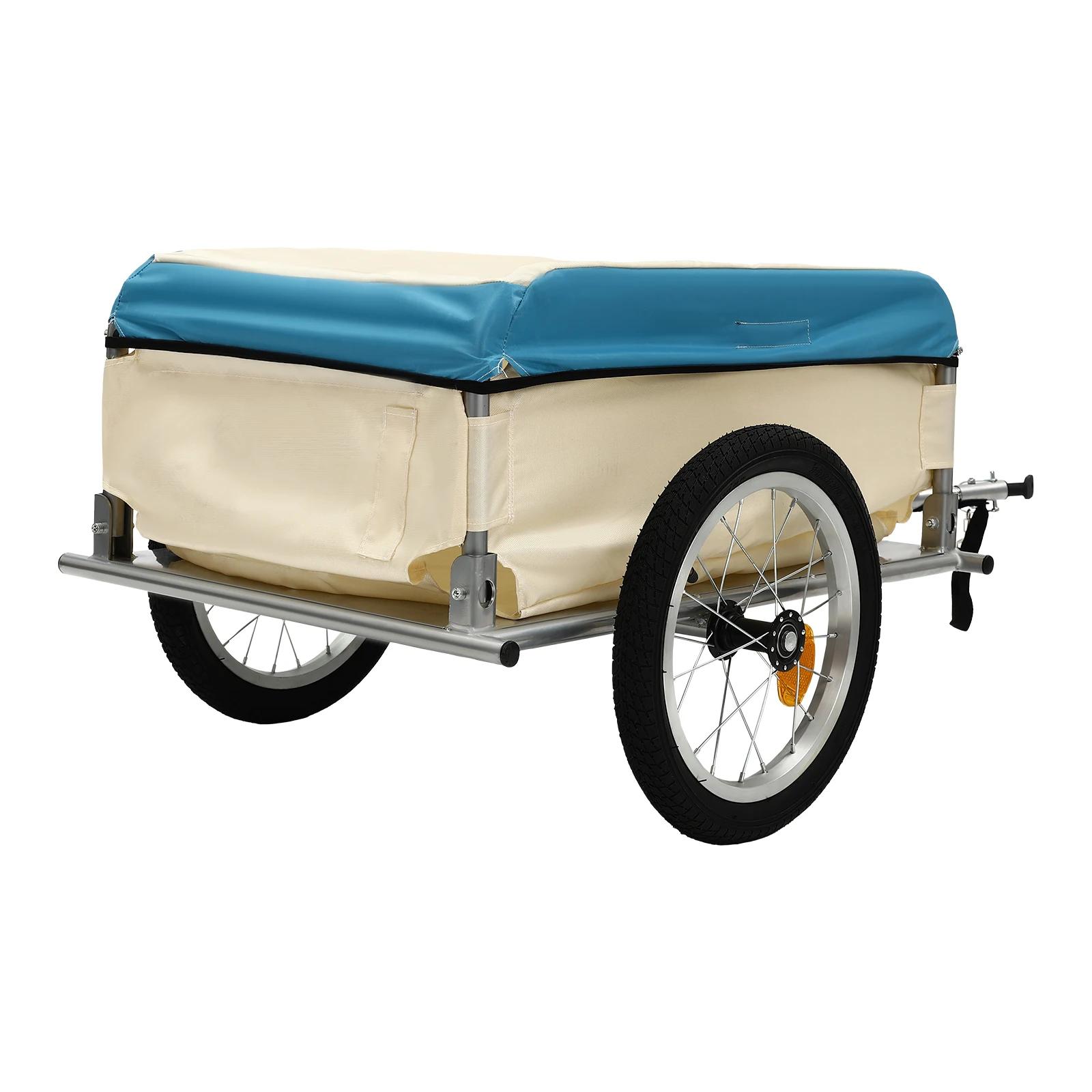 Remorque pour vélo | Chariot de transport pour vélo de 50 kg/110 lb avec housse imperméable, compa