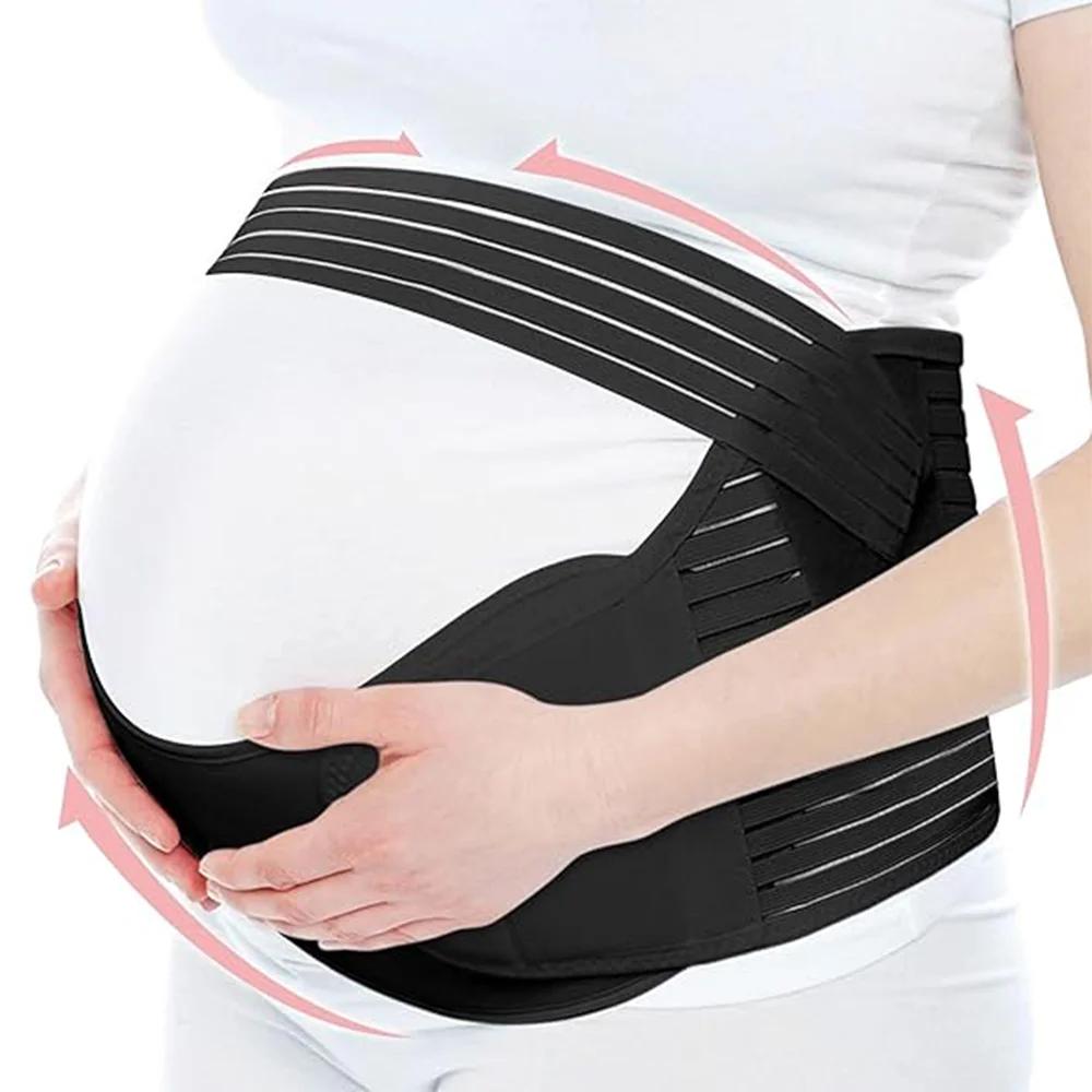 Femmes enceintes soutien ventre bande dos vêtements ceinture réglable taille soins maternité Abdomen