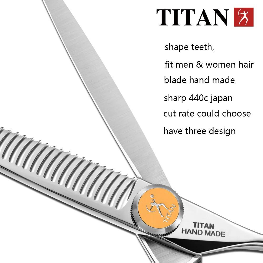 Titan ciseaux à cheveux professionnels coupe amincissante ciseaux à cheveux de barbier ciseaux de co