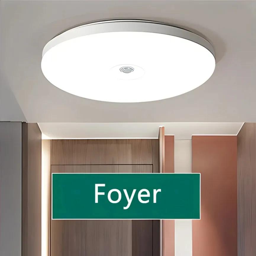 Détecteur de mouvement LED plafonnier humain infrarouge détection lumière porche couloir escalier ba