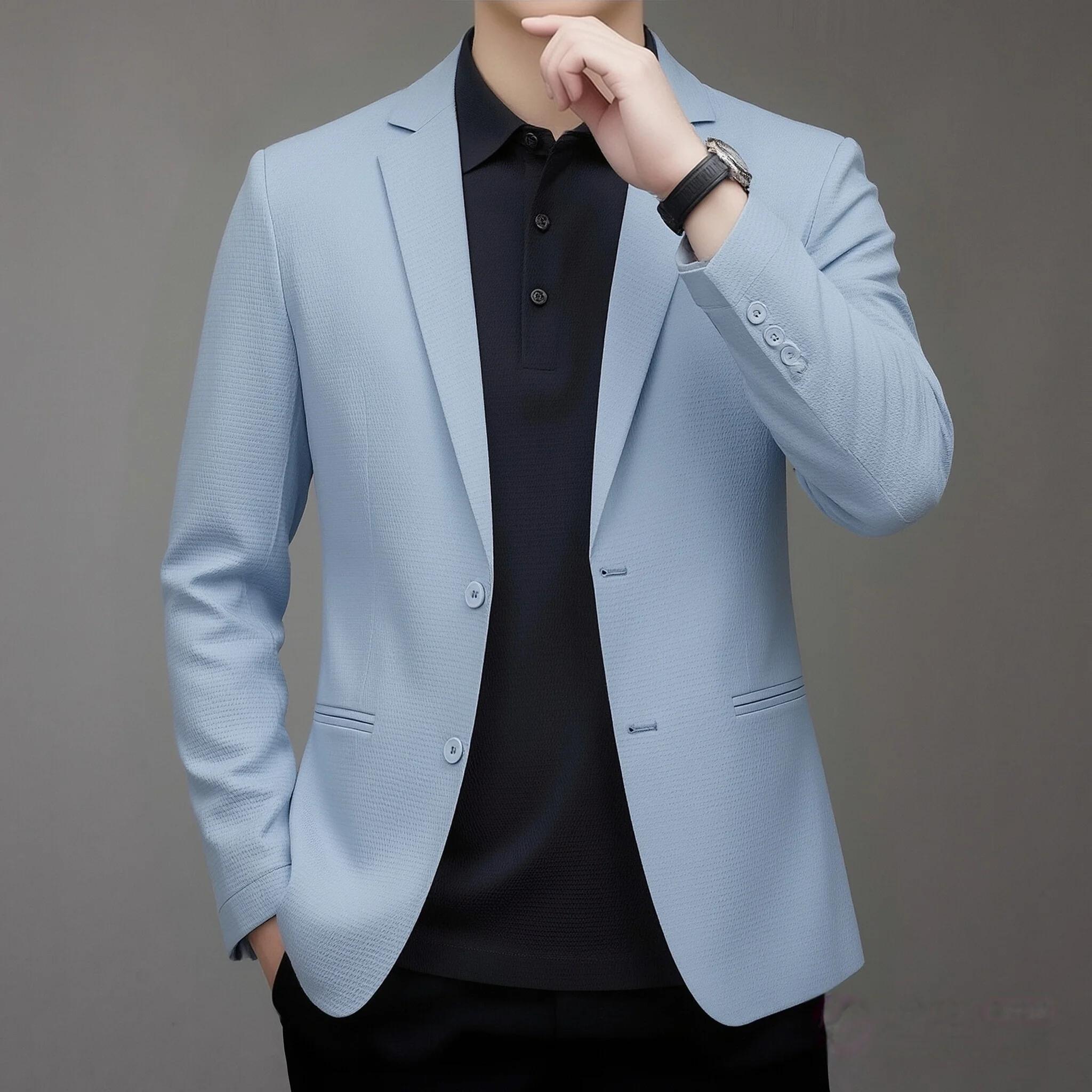 Costume léger de style coréen pour homme, mode printemps-été, décontracté, protection solaire, résis