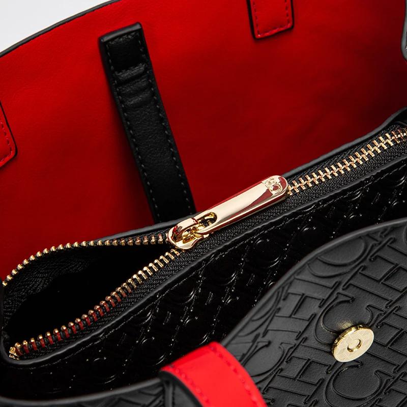 Sac à bandoulière pour femmes, nouveau sac à main noir en relief, portefeuille de banlieue à double