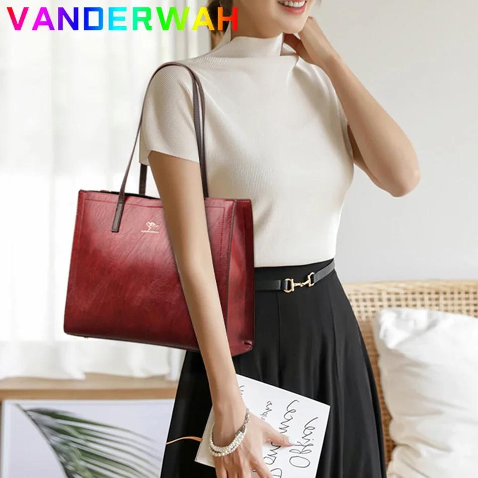 Sac à main Vintage en cuir Pu, fourre-tout de grande capacité, sacs à bandoulière à la mode, sacs à