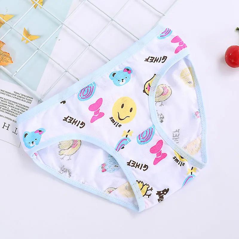 1/3/6/12 pièces 100% coton culottes ensembles filles enfants slips courts sous-vêtements pour enfant