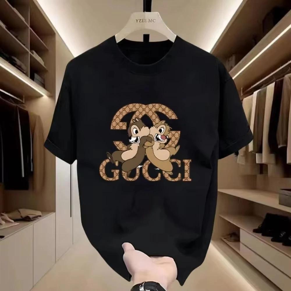 2026 haute qualité pur coton 2025 tendance col rond T-shirt à manches courtes été nouveau polyvalent