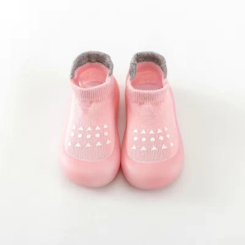 Chaussures d'été antidérapantes et respirantes en coton peigné pour enfants, chaussures à semelle so