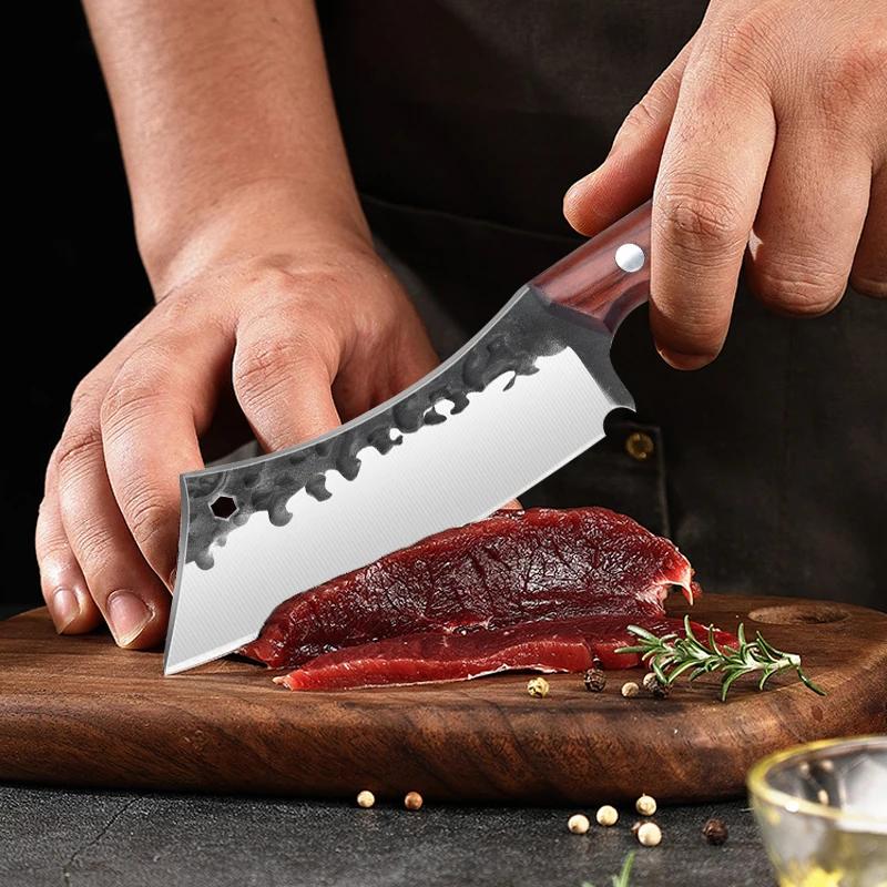 Couteau de cuisine tranchant en acier inoxydable, éplucheur de fruits, couteau de Chef, éplucheur de
