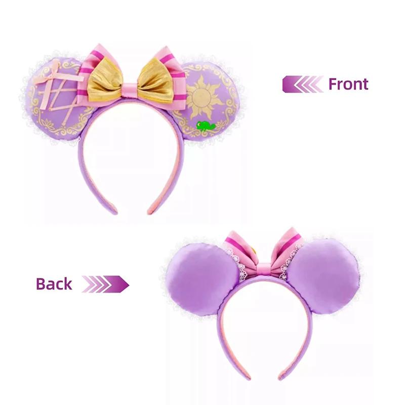 Bandeau princesse Disney Seris Mickey Mouse, oreilles Disney Minnie, couvre-chef en cuir PU, jouets