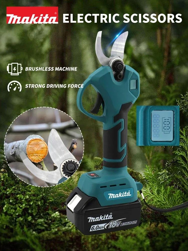 Sécateur électrique sans fil Makita, outil de jardinage, coupe-branches, ciseaux de jardin électriqu
