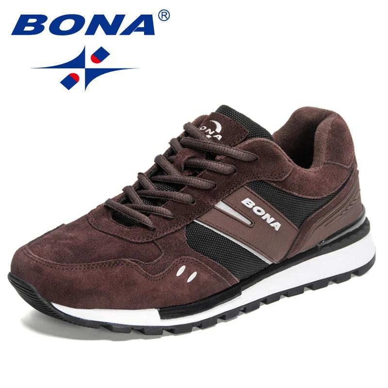 BONA 2022 nouveaux créateurs chaussures de course mode baskets hommes grande taille léger confortabl