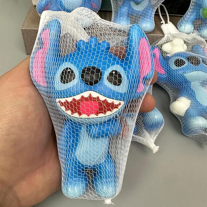 Jouets de décompression Lilo & Stitch de dessin animé Kawaii, 6 pièces, figurines anti-Stress à rebo