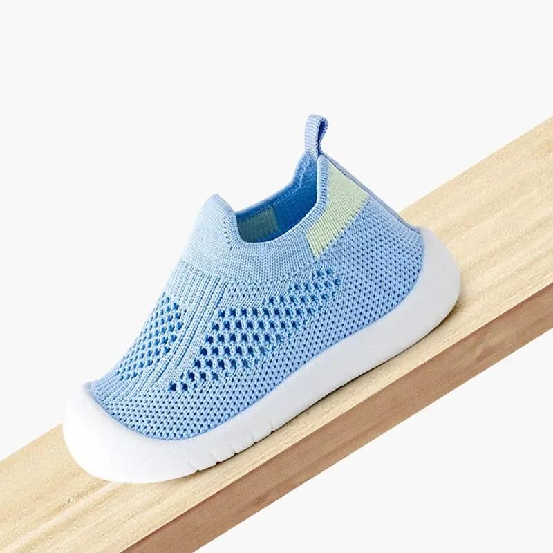 Printemps populaire nouveau bébé chaussures maille tricot respirant enfant filles garçons 0-3T été s