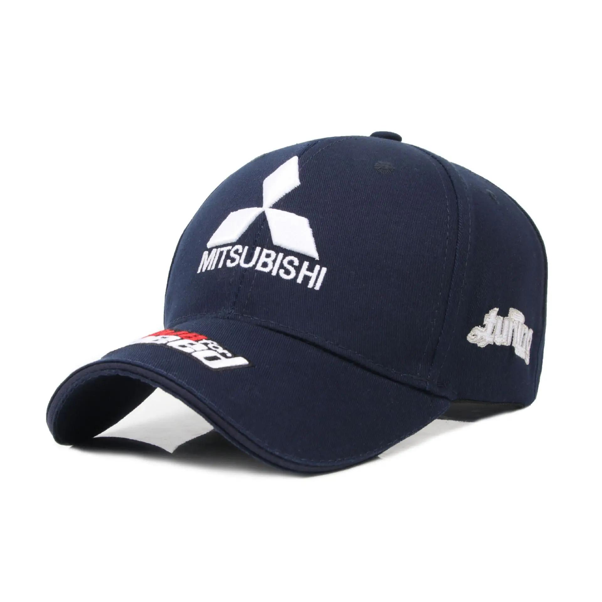 Casquette de baseball noire thème Mitsubishi Racing, casquette commémorative avec logo de voiture, p