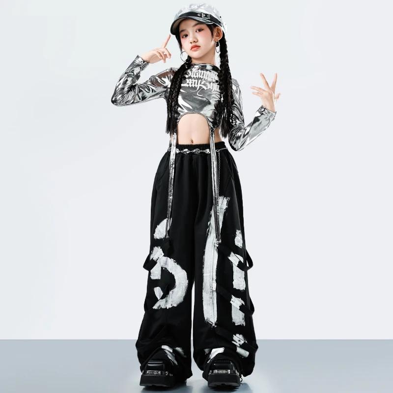 Costume de danse hip-hop de style streetwear coréen Y2K pour filles, tenue de rappeur jazz tendance,