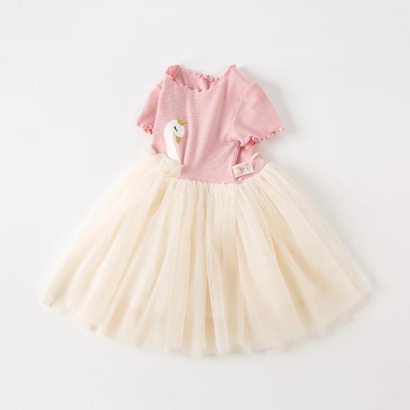 Robe pour fille Dave Bella, nouvelle robe de princesse pour bébé, en maille et dentelle, élégante et