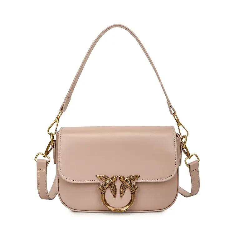 Sacs à couches élégants de marque de luxe pour femmes, sac bandoulière vintage simple, sac de banlie