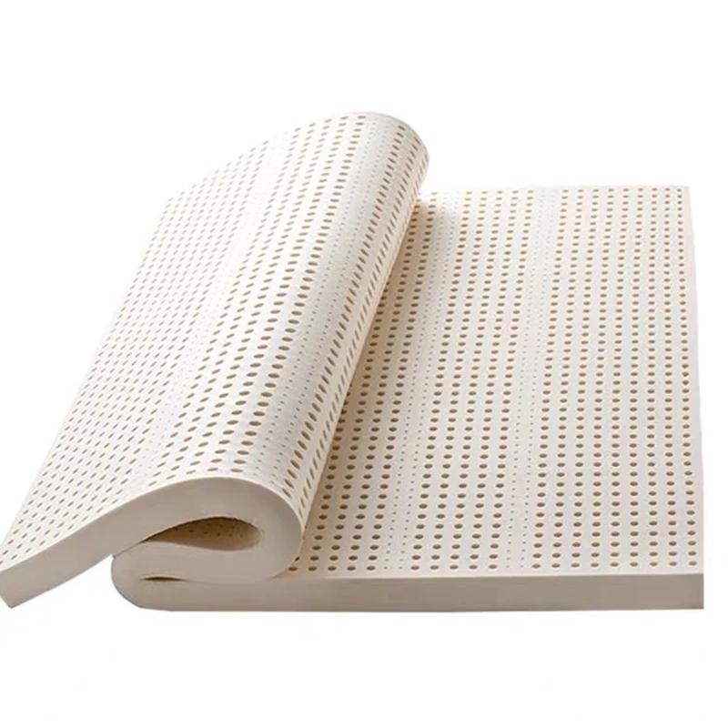 Matelas en latex naturel 100% thaïlandais avec housse, matelas en caoutchouc naturel pur, lit épais