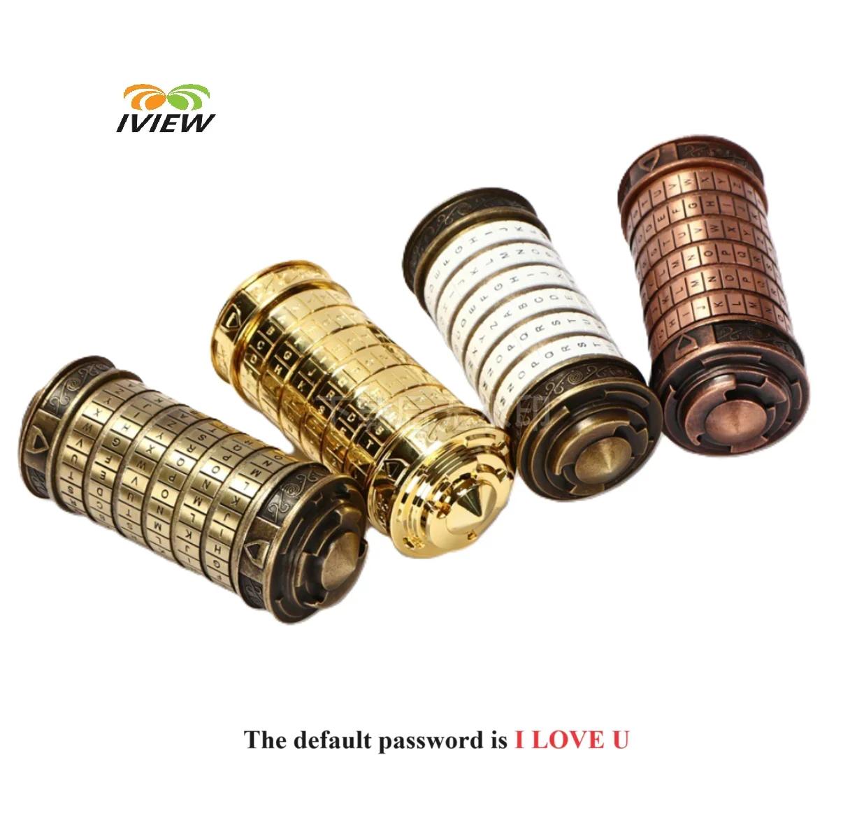 Code jouets métal Cryptex serrures Da Vinci jouets éducatifs cadeau de saint valentin cadeaux de mar