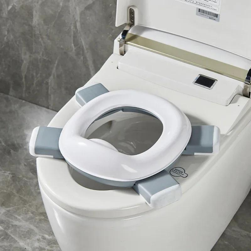Pot de voyage portable 3-en-1 pliable bébé - Siège toilette silicone sécurité apprentissage propreté extérieur