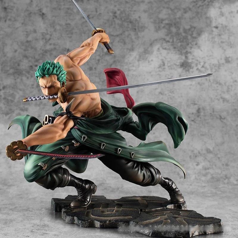 Une pièce 10CM Figure jouets Anime GK Roronoa Zoro trois lames sa-maximum PVC Action Collection Figu