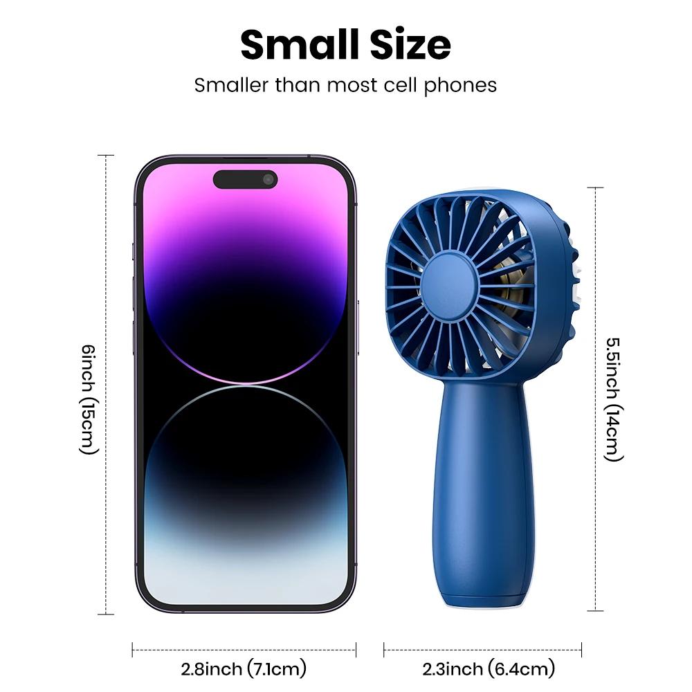 TOPK 1800 mah Mini ventilateur Portable, ventilateur électrique USB 3 vitesses ventilateur portable