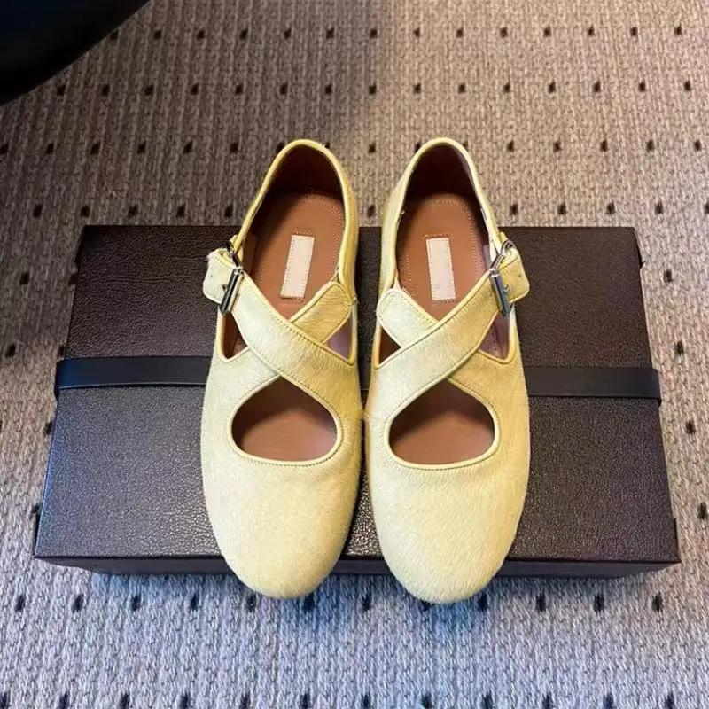 Chaussures plates Mary Jane en velours à bout rond de marque française, imprimé léopard, petites cha