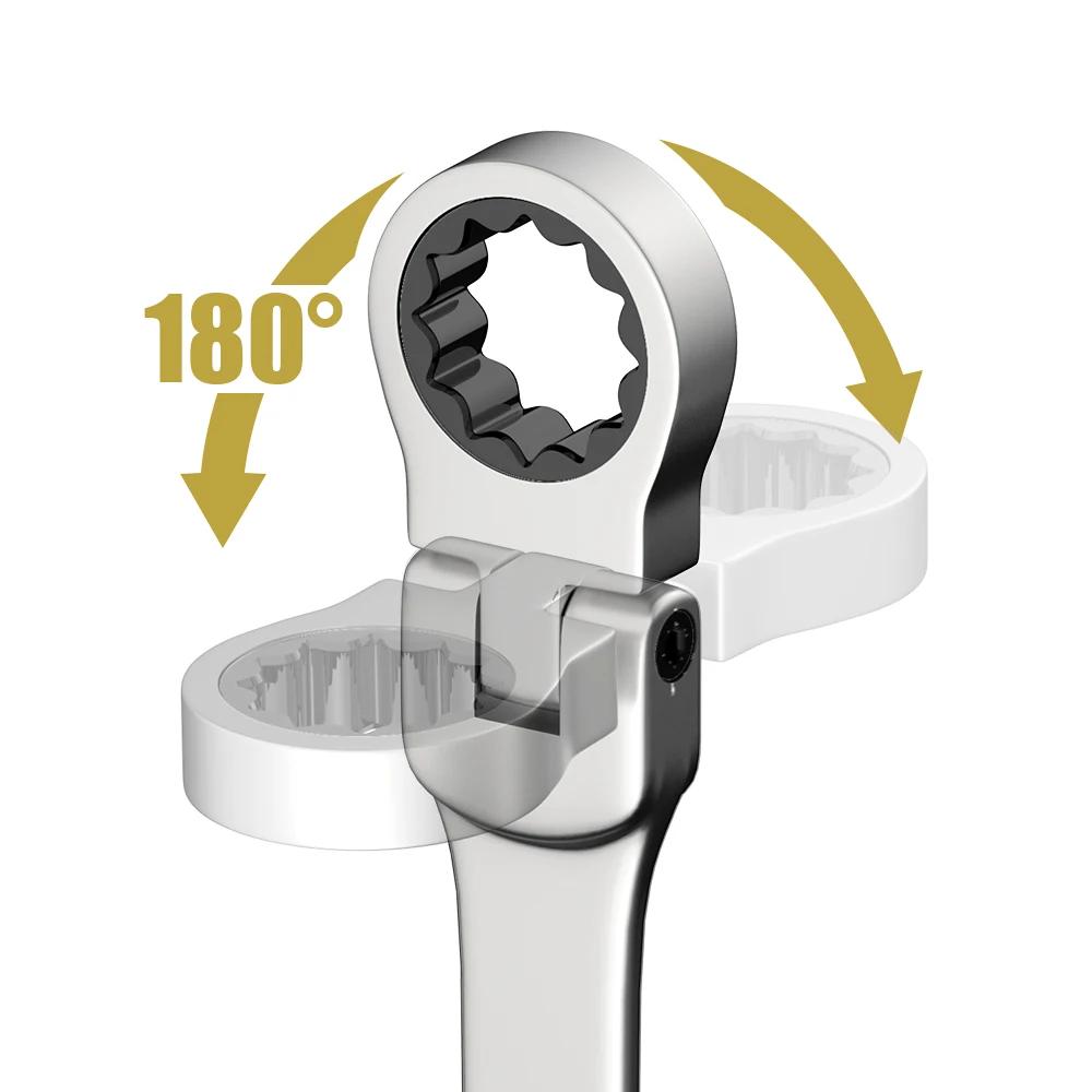 Ensemble de cliquet à tête MeaccelerFlex, acier au chrome vanadium Spblown avec sac, 6-23mm