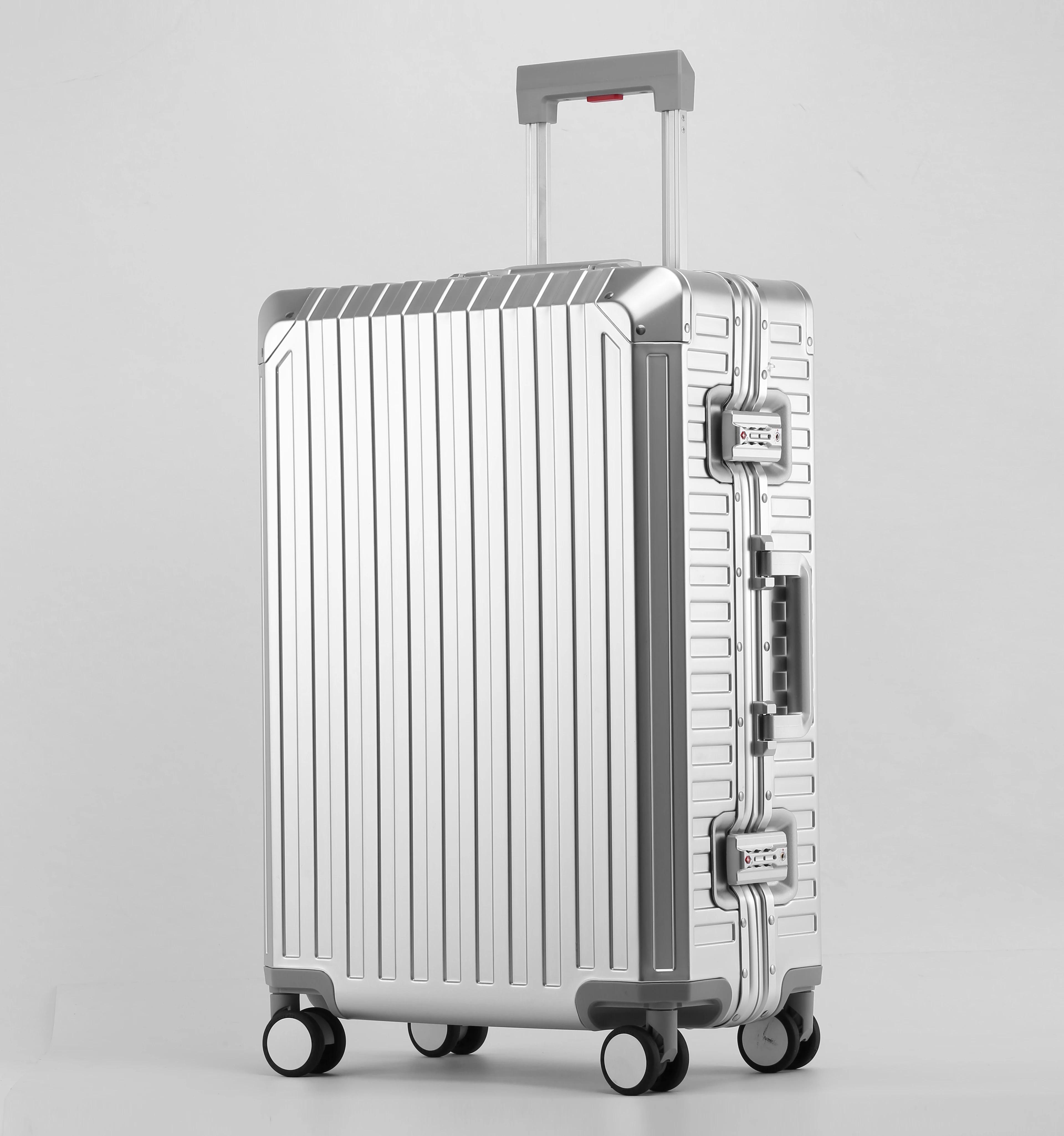 Ensembles de bagages durables grande capacité 2026 – Valises 100 % aluminium avec roues pour femmes,