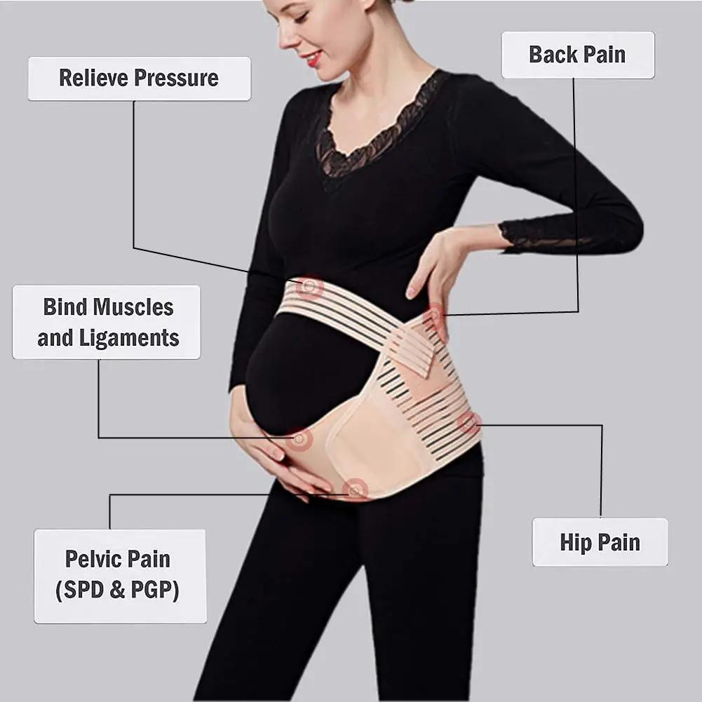 Ceinture de soutien de grossesse 3 en 1, ceinture de maternité, soins de la taille, soutien de l'abd