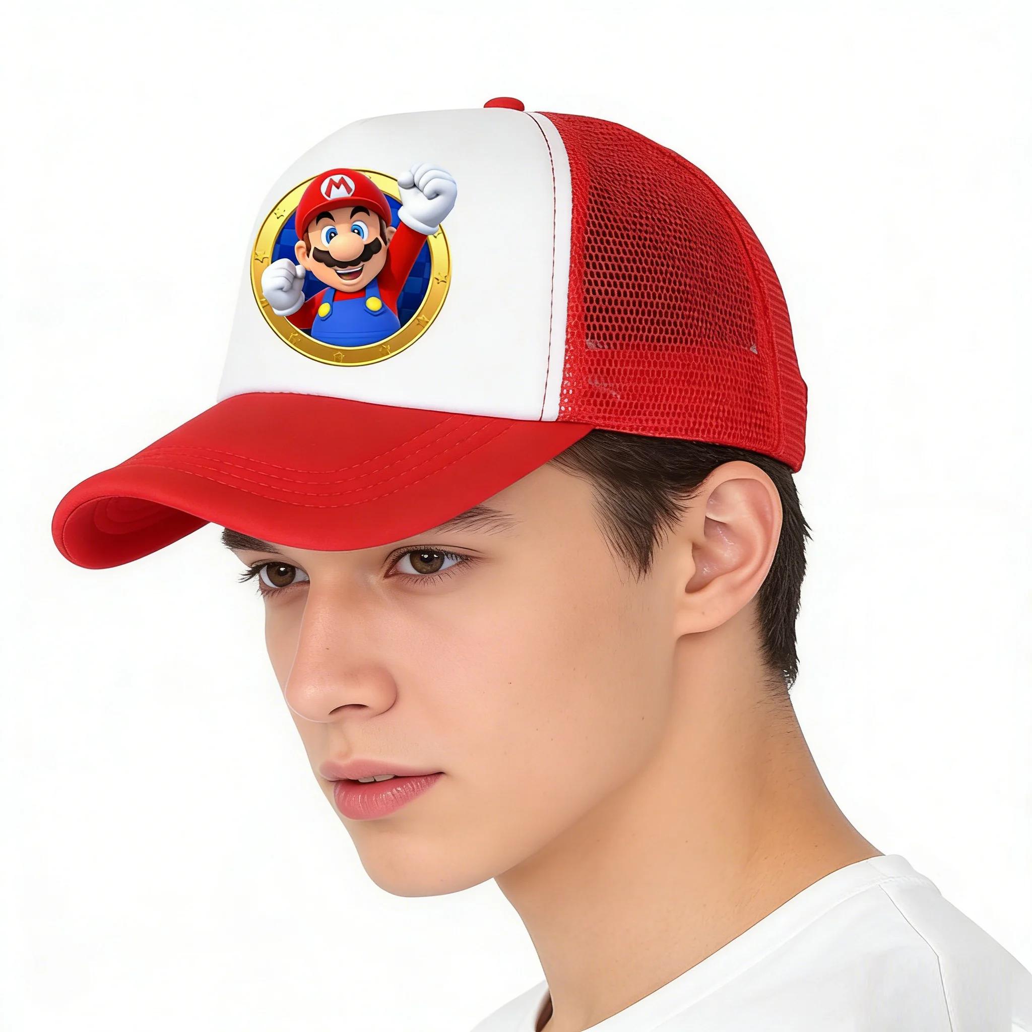 Casquette de baseball réglable Super Mario, broderie, protection solaire, anime, Mario Brothers, des