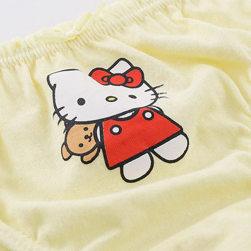 5 Pièces/Lot Sous-vêtements Enfants pour Filles Mignons Chat HelloKitty Culottes Cartoon Culottes en