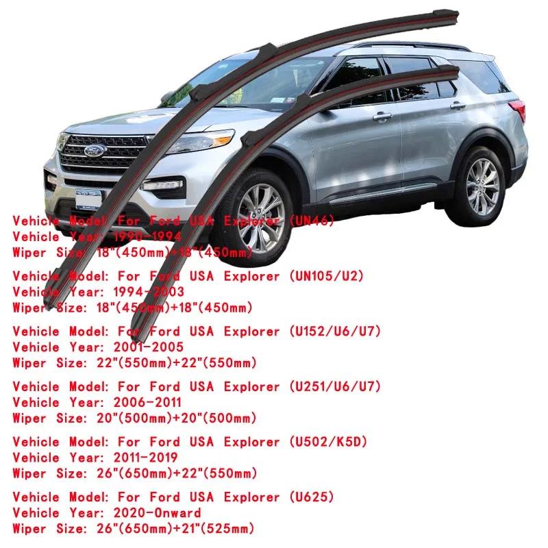 Essuie-glace de voiture, pour Ford USA Explorer SUV U2 U6 K5D 1990 1994 2001 2003 2005 2006 2010 201