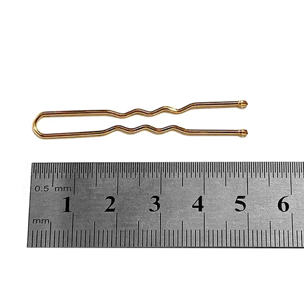 Épingles à cheveux en forme de U pour femmes et filles, 50 pièces, pour chignon, coiffure en métal,