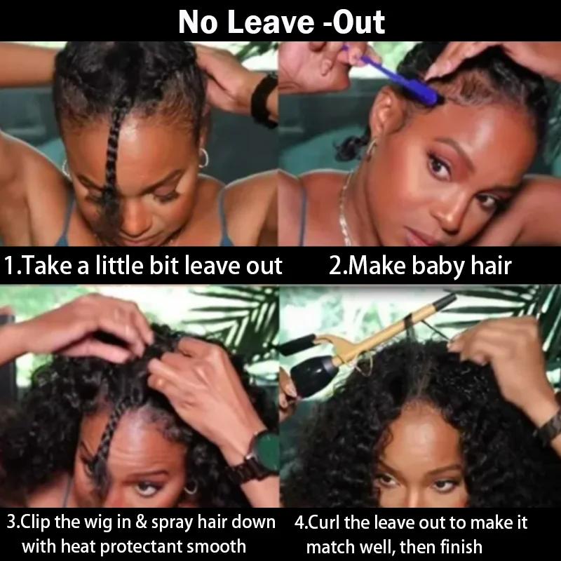 Perruque Brésilienne Afro Crépue et Bouclée, Cheveux Naturels, 30 Pouces, Densité 250, Vague Profond