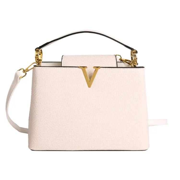 Sac à langer en cuir élégant et décontracté pour femme, grande capacité, texturé, inspiré des créate