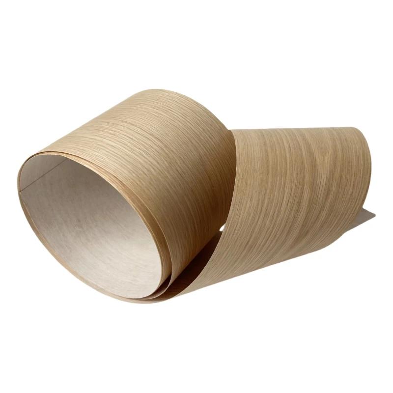 Feuille de placage en bois de chêne blanc naturel, artisanat de placage en bois pour la domination d
