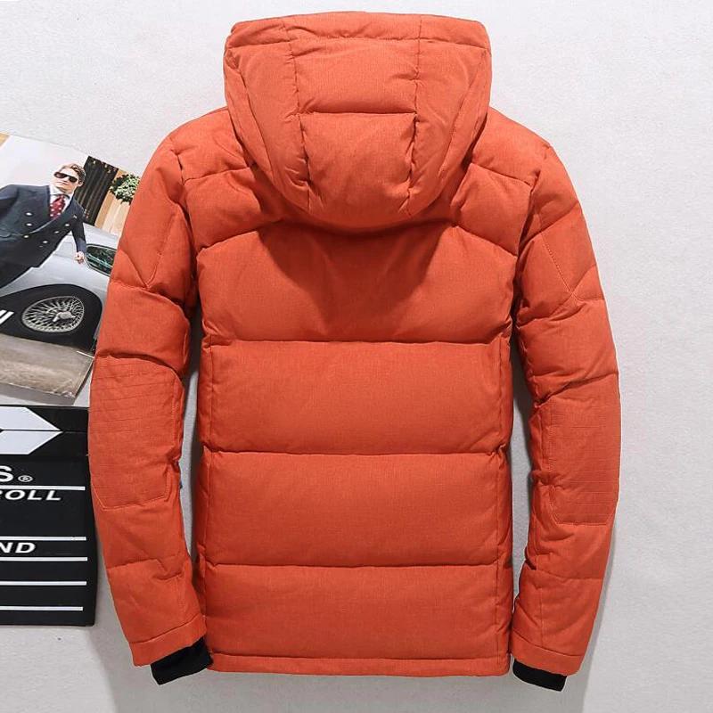 -20 degrés doudoune mâle hiver Parkas hommes blanc canard doudoune à capuche extérieur épais chaud r