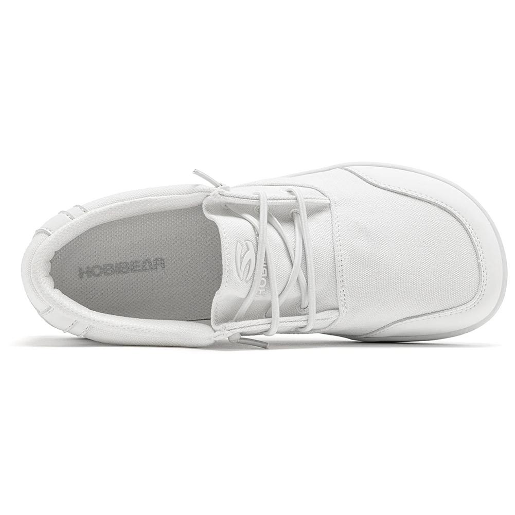 HOBIBEAR Chaussures unisexes style mocassins pieds nus, en toile, à bout large, légères, antidérapan