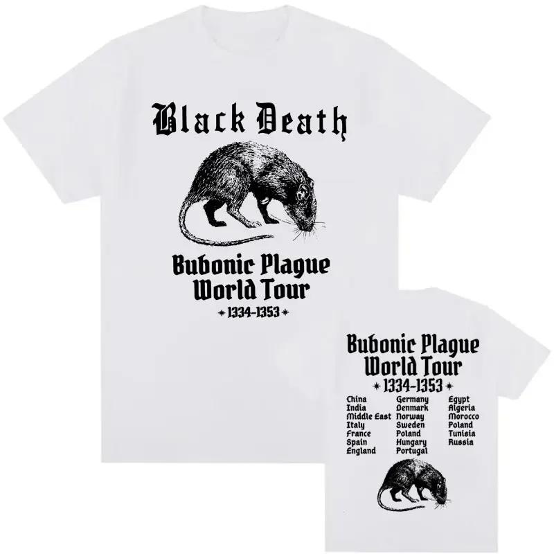 Bubonic World Tour 2024 t-shirts hommes femmes décontracté drôle Meme gothique T-shirt mode Vintage