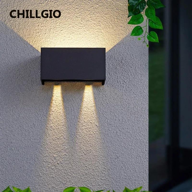 CHILLGIO extérieur capteur mouvement appliques murales étanche porche jardin décoration lampe IP65 m