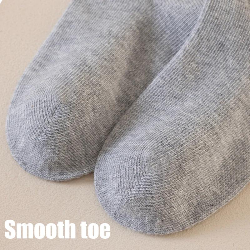 Chaussettes longues pour filles, couleur unie, chaussettes longues pour enfants de 1 à 12 ans, chaus