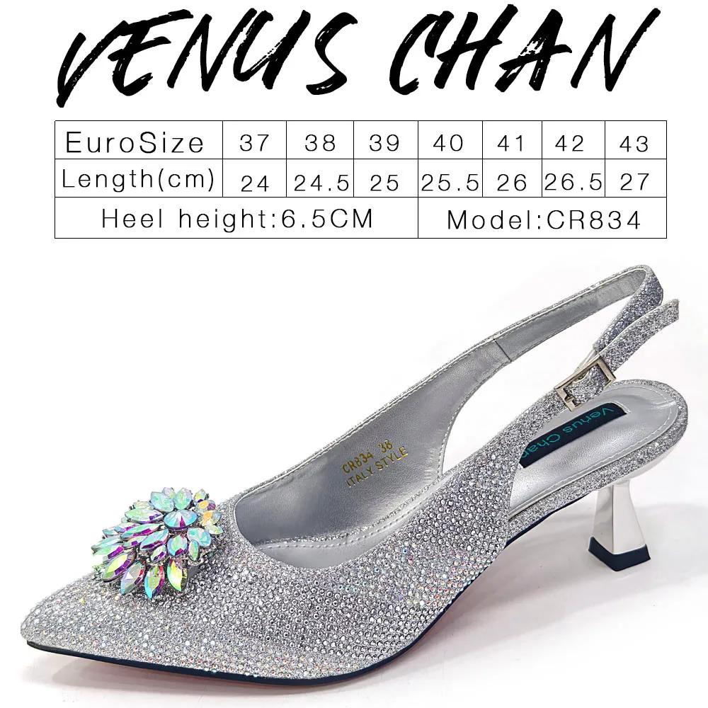 Venus Chan-Chaussures et Sacs Italiens pour Femme, Ensemble Assressenti, Argent 2024, Document, Stra