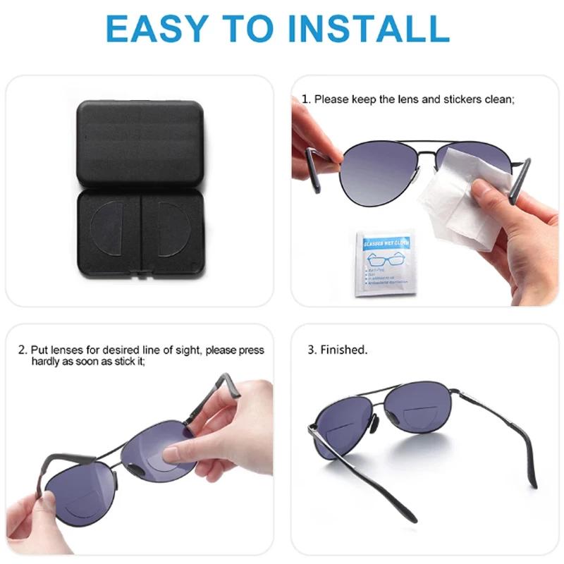 Lunettes de lecture bifocales en Silicone liquide, verres à coller, unisexe, portables, réutilisable