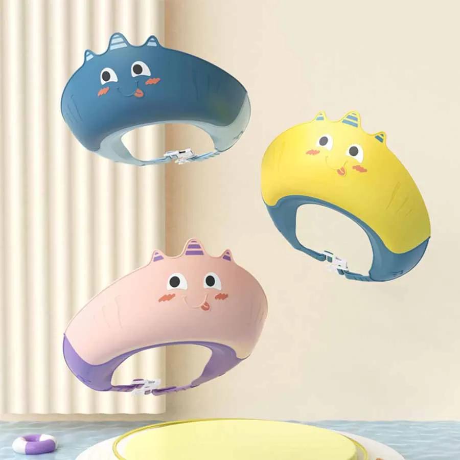 Bonnet de douche imperméable pour enfants, doux et réglable, protection de sécurité pour enfants, bo