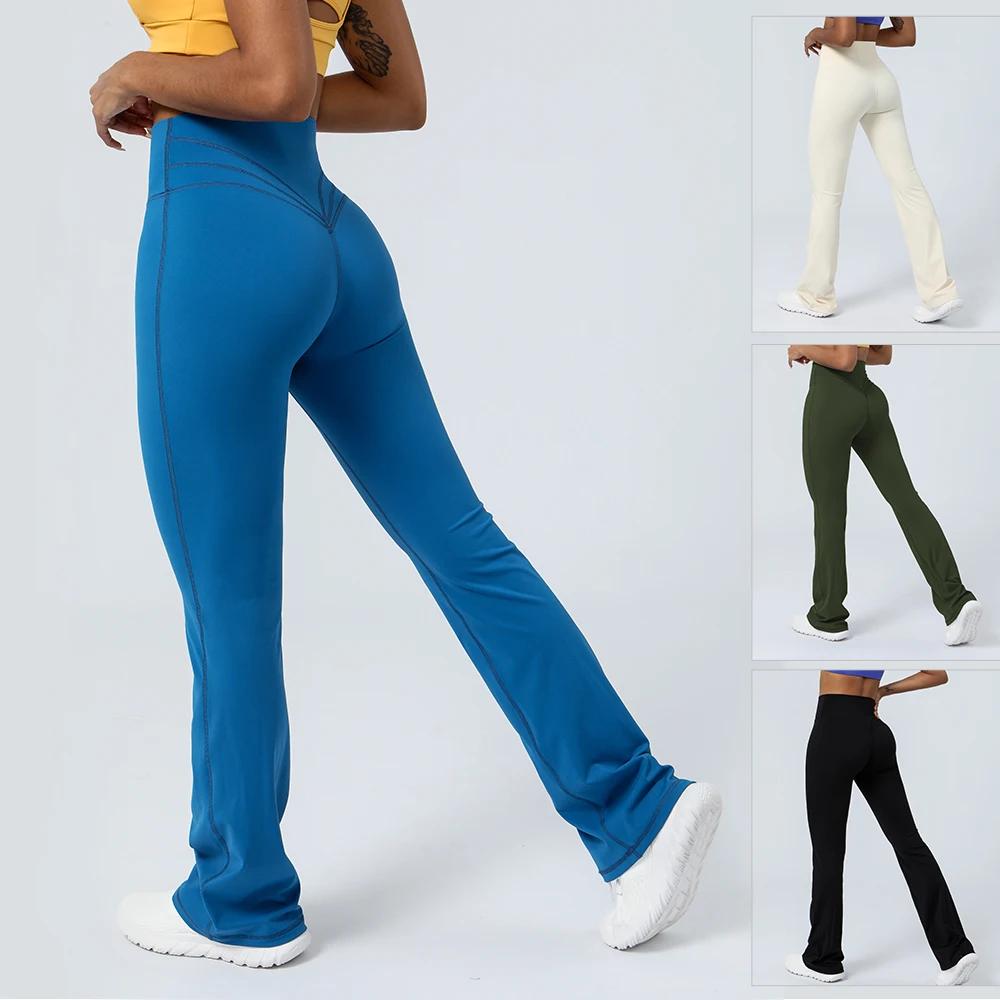Leggings évasés de Yoga pour femmes, taille haute, danse, Pilates, Fitness, gymnastique, levage des