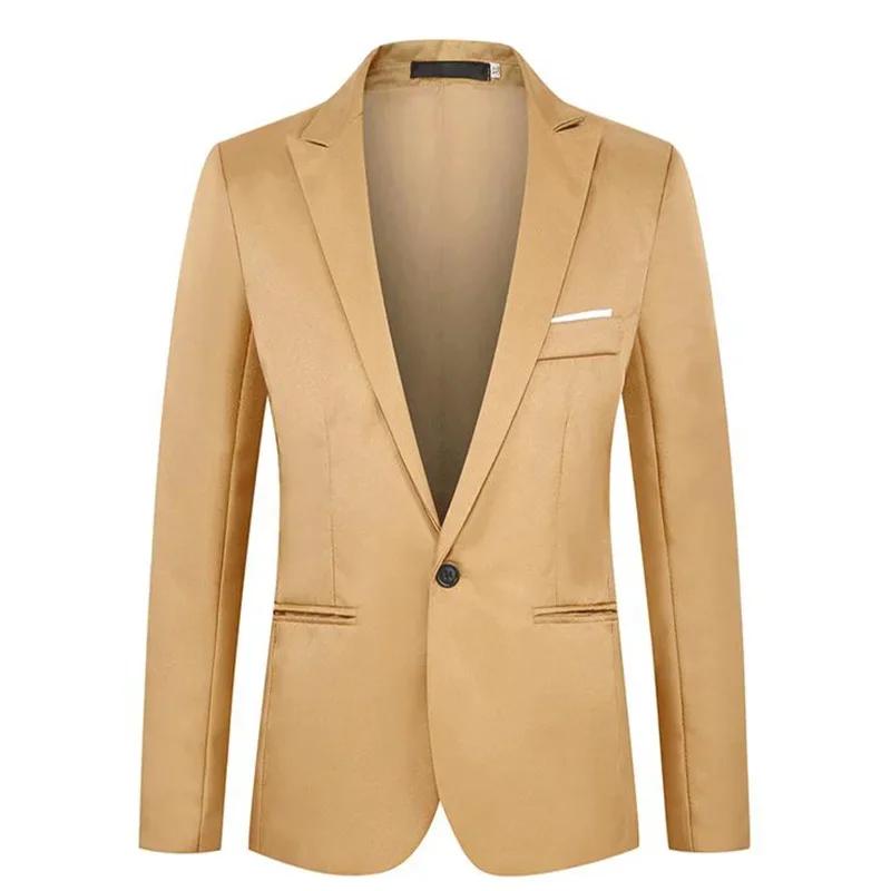 Veste de costume d'affaires décontractée pour hommes, tendance, légère, luxueuse, Slim, sans repassa
